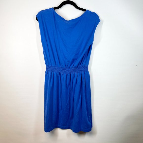 Ann Taylor Loft Women's Blue Inwear Day Sleeveless Crew Neck Dress Size S - Picture 3 of 3